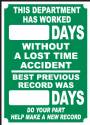 Safety Score Board PVC Sign - 20x28"